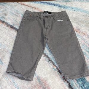 Brown Jean shorts.  Size 3/4.